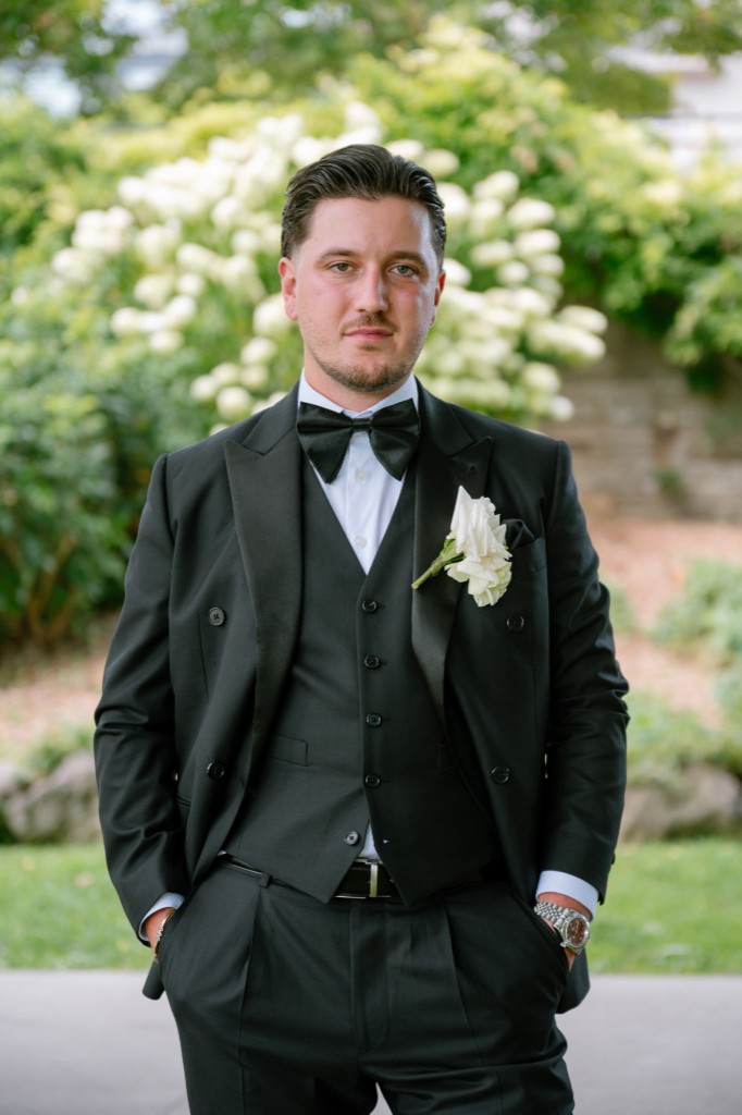 Groom in three-piece Italian designer tuxedo - 29:ELEVEN King City